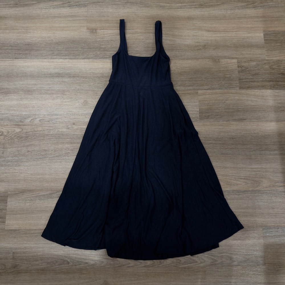 Beyond Yoga Featherweight At The Ready Dress XS Navy Square Neck Active - Picture 5 of 8